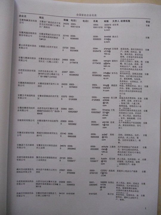 中國家紡企業(yè)黃頁可開展精準(zhǔn)營銷，電話營銷、郵件營銷、傳真營銷等等多管齊下，圓您銷售冠軍夢(mèng)