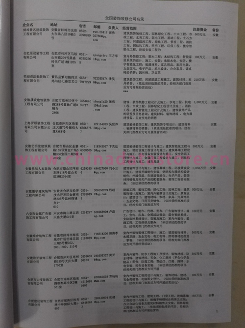 中國(guó)裝飾裝修企業(yè)黃頁(yè)可開展精準(zhǔn)營(yíng)銷，電話營(yíng)銷、郵件營(yíng)銷、傳真營(yíng)銷等等多管齊下，圓您銷售冠軍夢(mèng)