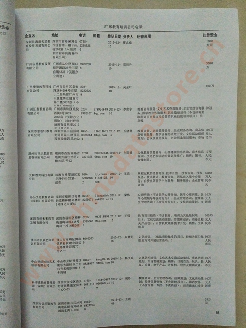 中國(guó)廣東教育培訓(xùn)企業(yè)黃頁(yè)可開展精準(zhǔn)營(yíng)銷，電話營(yíng)銷、郵件營(yíng)銷、傳真營(yíng)銷等等多管齊下，圓您銷售冠軍夢(mèng)